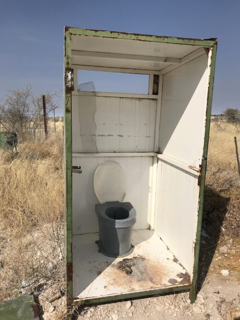 Etosha National Park in Namibië toilet