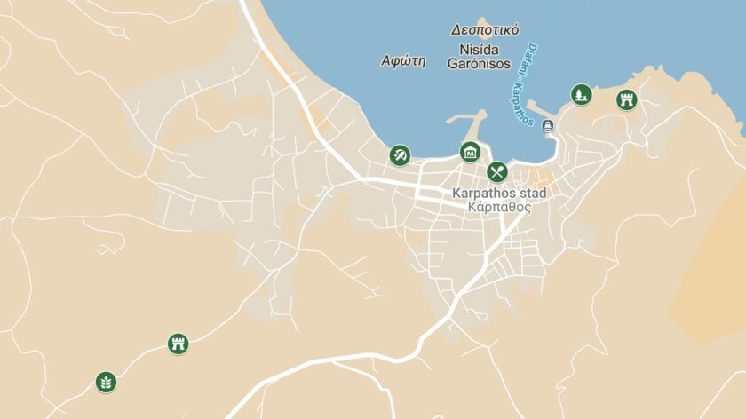 Tips wat te doen in Pigadia op Karpathos op de kaart