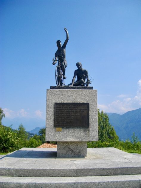 Bellagio Madonna del Ghisallo monument Fausto Coppi
