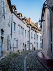Straten van Beaune in de Bourgogne Frankrijk