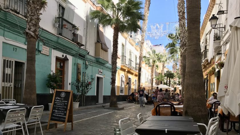Calle Virgen de la Palma Cádiz straat