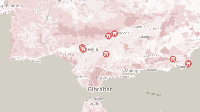 Game of Thrones filmlocaties in Andalusië op de kaart