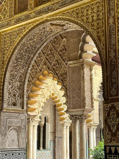 Real Alcazar Sevilla paleis bogen