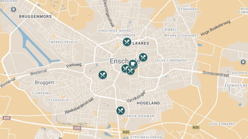 Vega en vegan restaurant in Enschede op de kaart