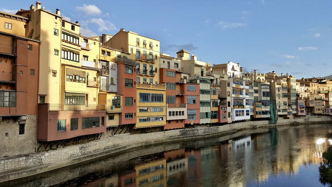 Girona Spanje Onyar rivier