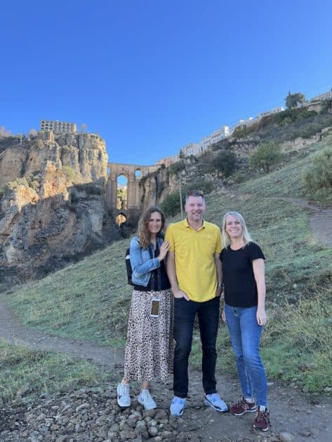 Ronda in Andalusië Mirador la hoya del Tajo Margriet Willem Irene