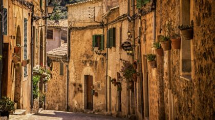 Valldemossa straat Mallorca Spanje