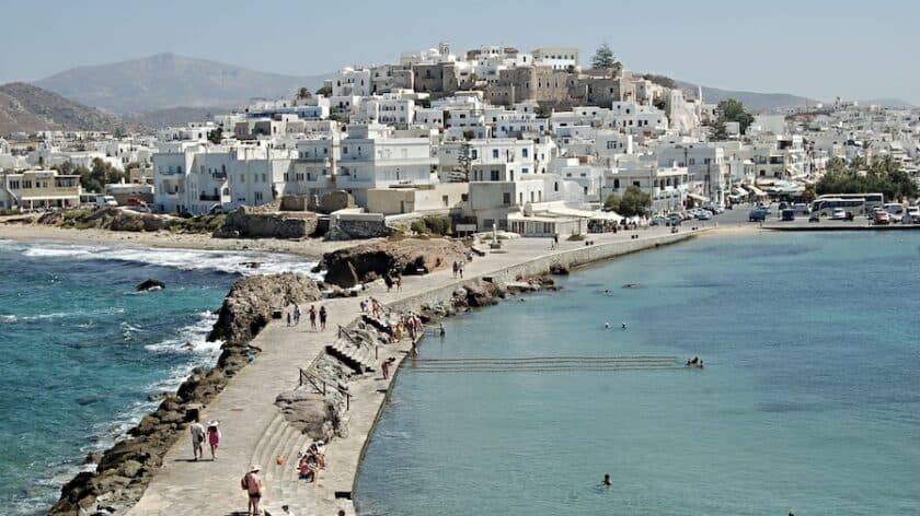 Naxos Cycladen Griekenland zee