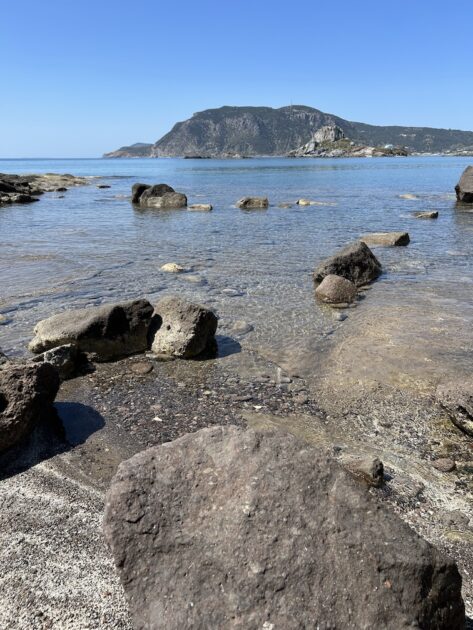 Kefalos Beach Kos kliffen uitzicht op Kastri