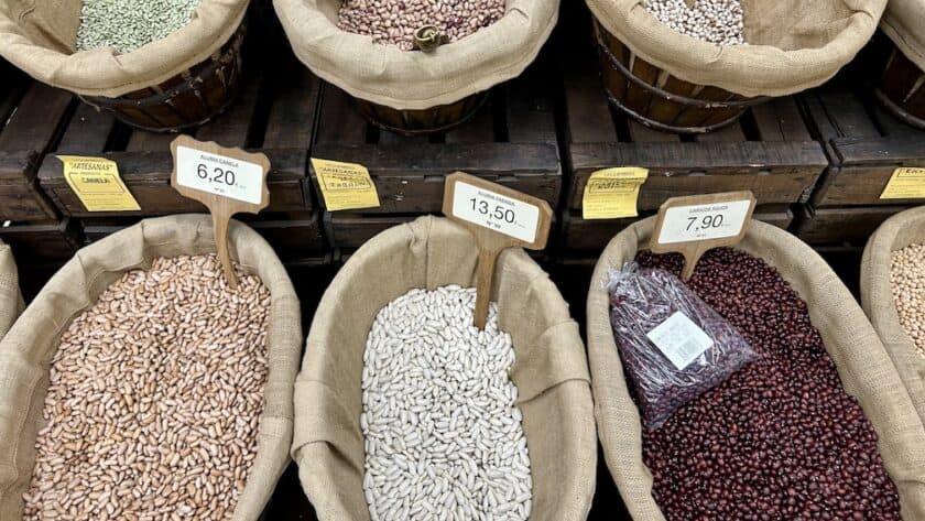 Potes Picos de Europa Spanje gedroogde bonen en zaden