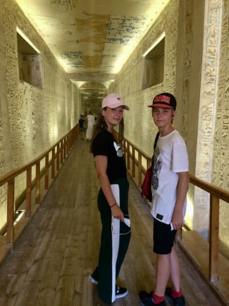 Vallei der Koningen graftombe Mel en Boy