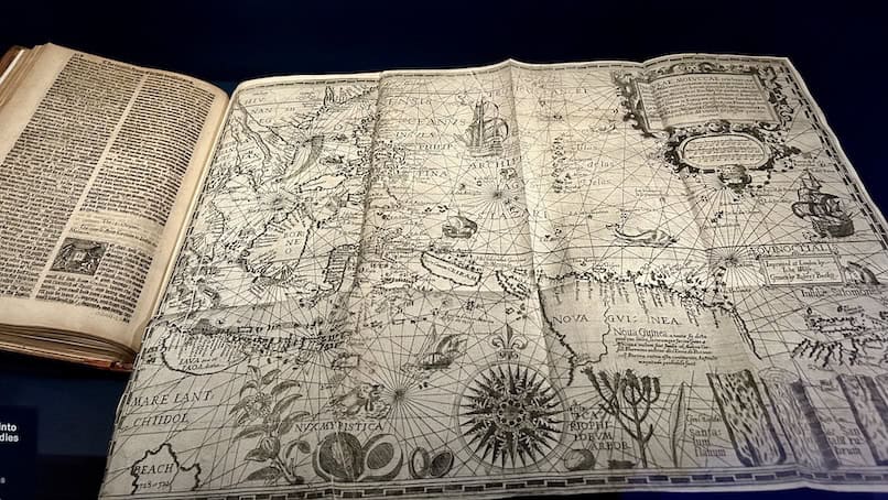 Scheepvaartmuseum in Amsterdam historische kaart