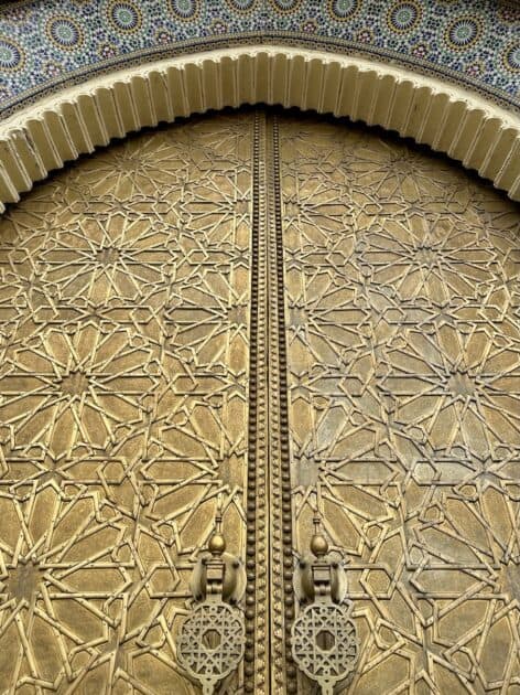 Fez Koninklijk Paleis poort close-up