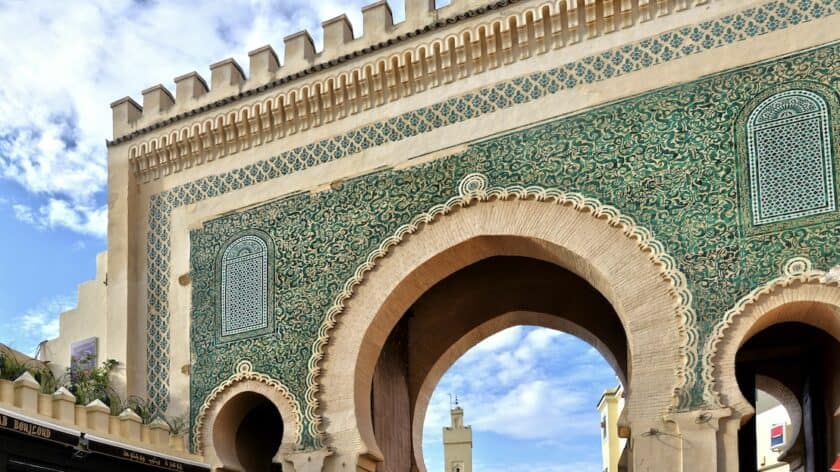 Fez Marokko Bab Bou Jeloud poort