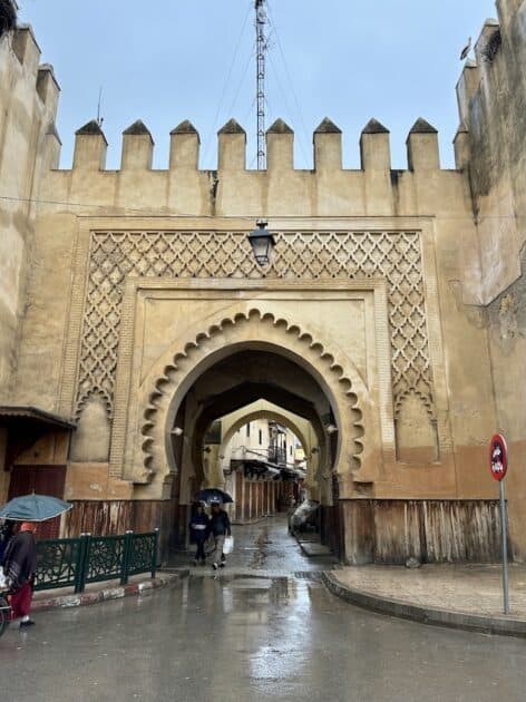 Fez Marokko poort Joodse wijk