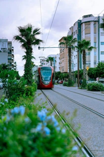 Casablanca straat tram