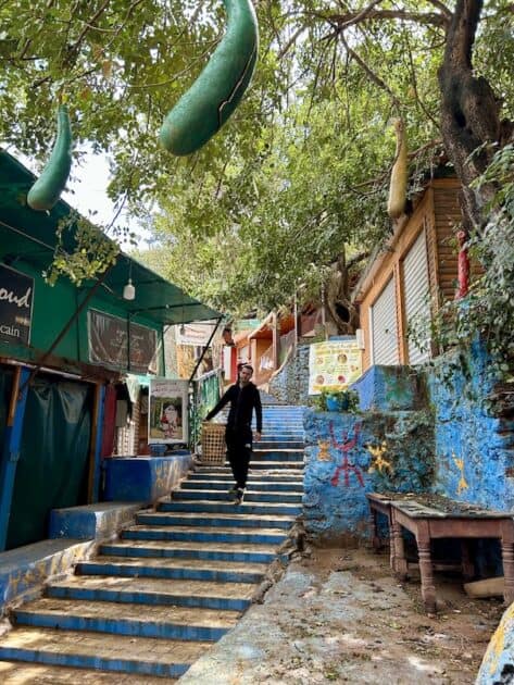 Ouzoud watervallen in Marokko trappen route