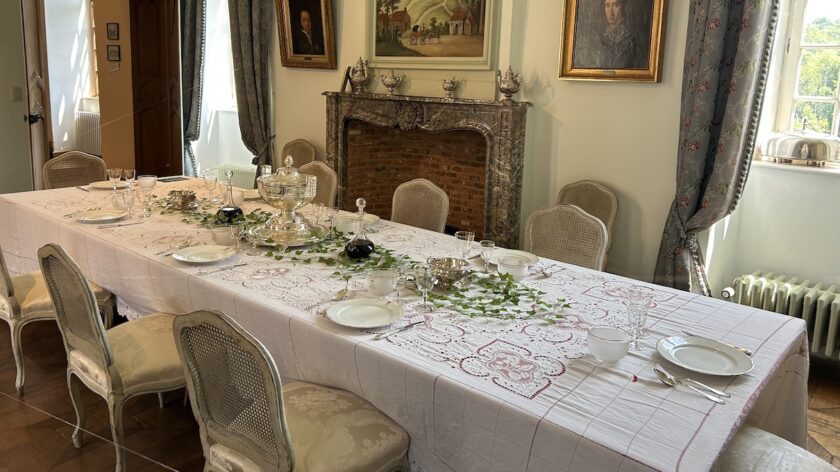 Château de Vêves eettafel in het Kasteel van Vêves 2