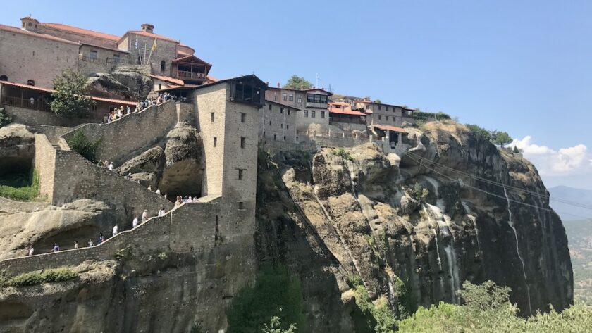 Meteora Kloosters wandel trappen omhoog