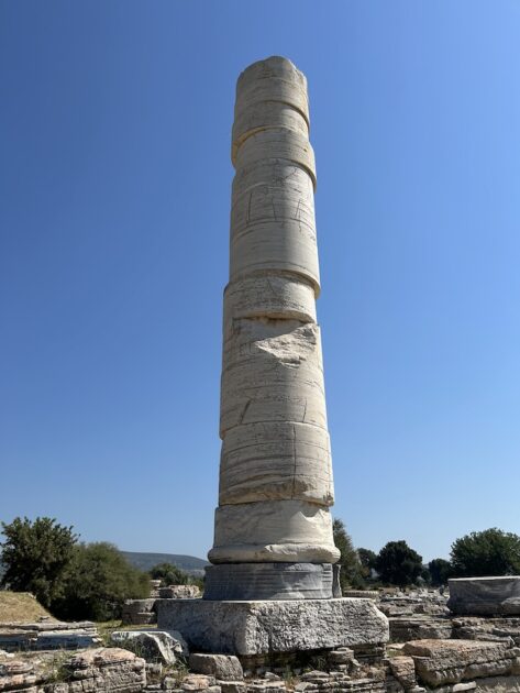 Samos Tempel van Hera pilaar