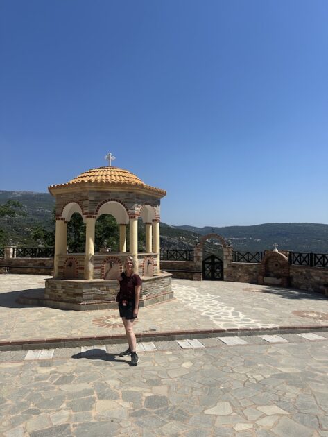 Samos klooster Santo Monasterio de Megali Panagia buiten Irene