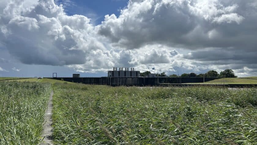 Sluis van Nieuw Statenzijl bij de Kiekkaaste, Groningen