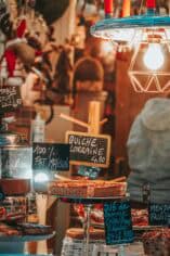 Franse gerechten - quiche lorraine op kerstmarkt
