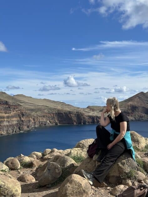 PR8 Ponta de São Lourenço Irene op rots