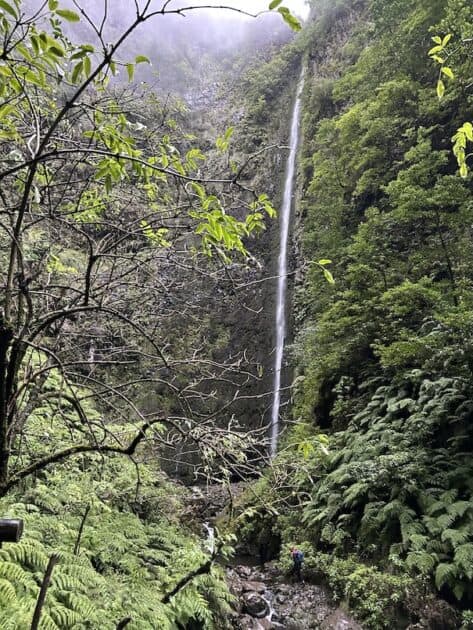 PR9 Levada do Caldeirão Verde waterval einde route