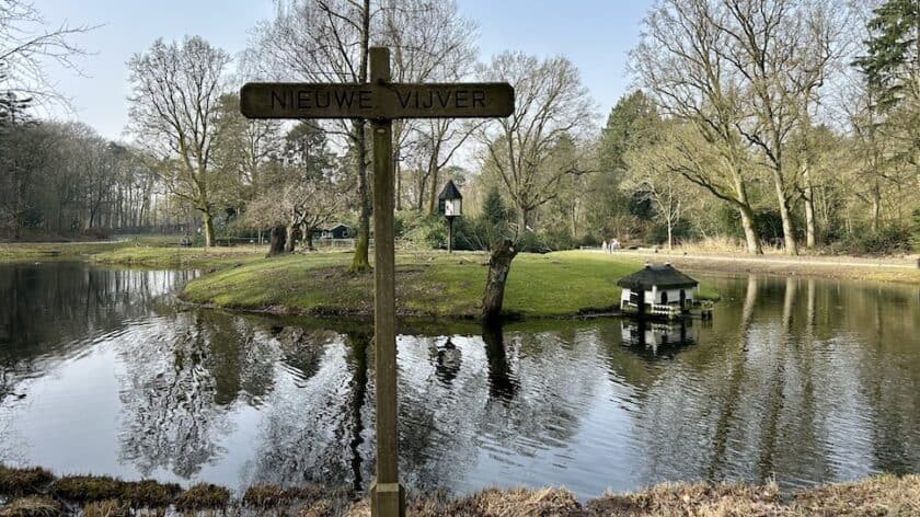Wandelroutes Asserbos vijver