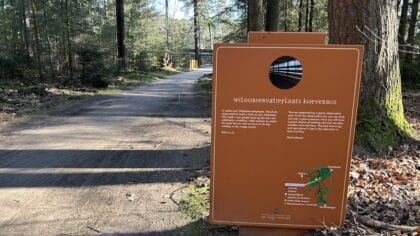 Wandelroutes Hoge Veluwe wildobservatieplaats Koeverbos