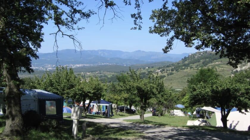 Camping Les Charmilles, Ardèche, uitzicht
