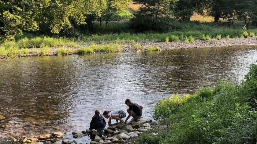 Camping les Berges du Doux, Ardèche, rivier keien