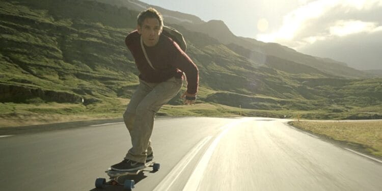 The Secret Life of Walter Mitty, skateboard IJsland