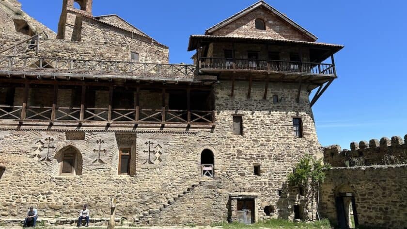 Georgië, David Gareja klooster, muren 2