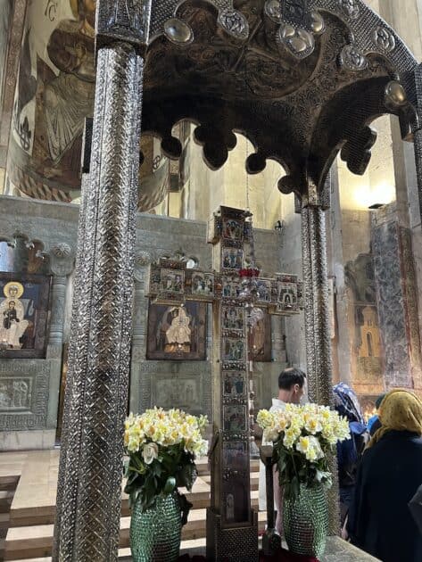 Georgië, Mtscheta , Svetishoveli kathedraal, tombe