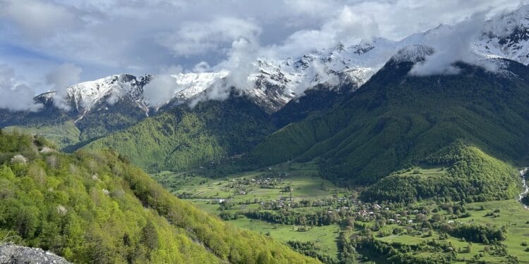 Georgië, Svaneti, bergtoppen