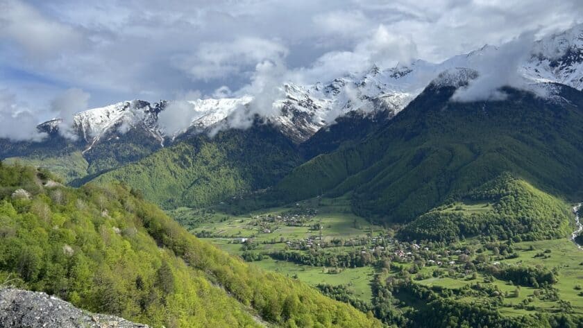 Georgië, Svaneti, bergtoppen