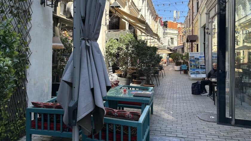 Georgië, Tbilisi, straat terrasjes