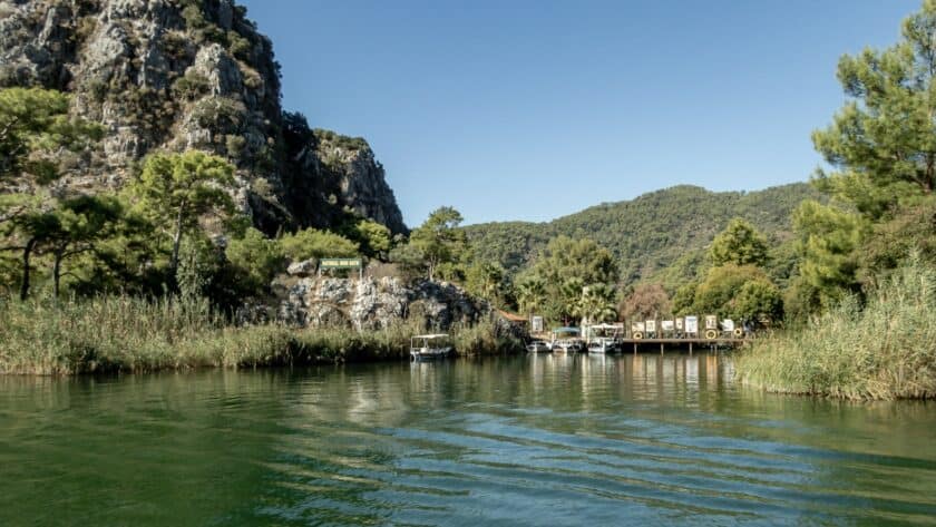 Dalyan, Lycische kust, Turkije, rivier
