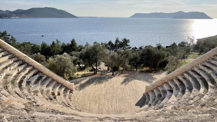 Kaş, Lycische kust, Turkije, Antiphellus theater