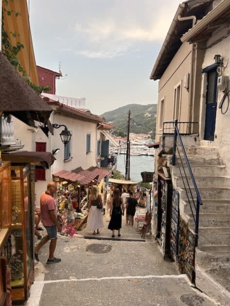 Parga straatjes avond