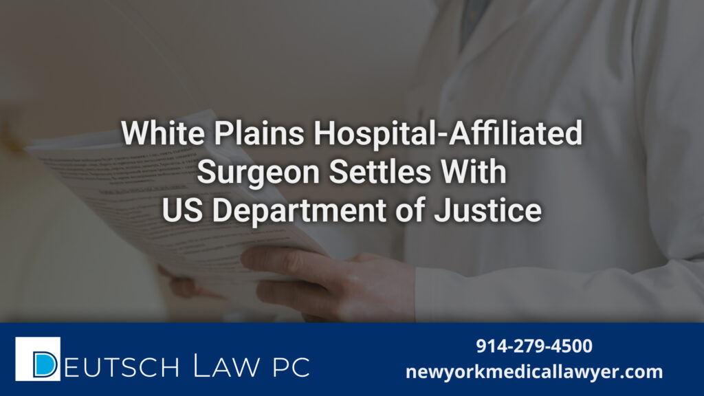 Medical records and legal documents for a New York patient safety article