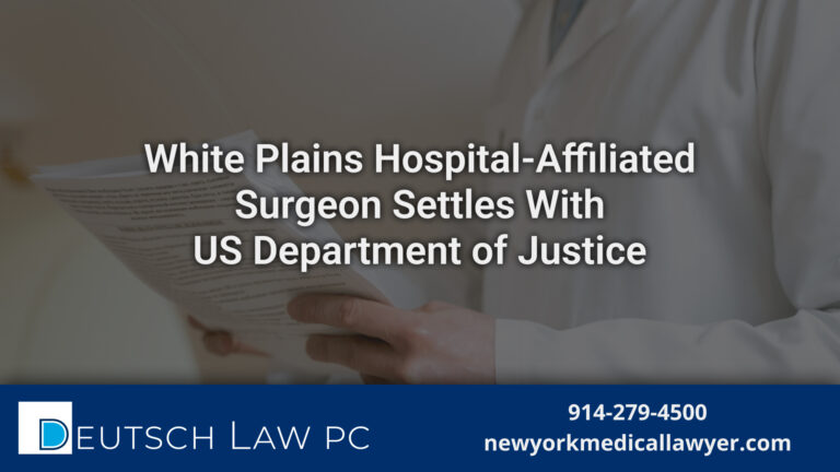 Medical records and legal documents for a New York patient safety article