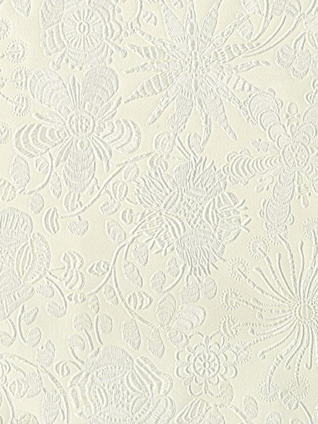 Embossed floral wallpaper with intricate patterns, perfect for stylish interior design and wall acce.