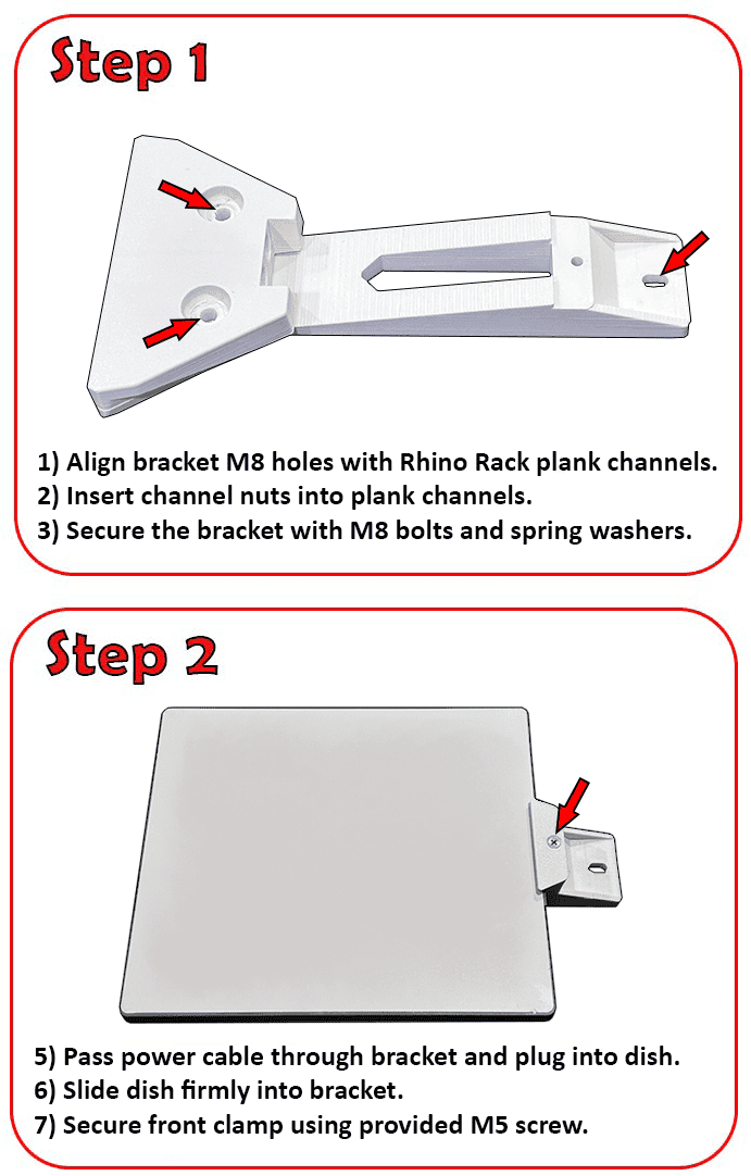 Starlink Mini Flat Mount Installation Steps (Small Screen)