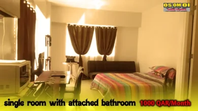single room with attached bathroom for rent in qatar