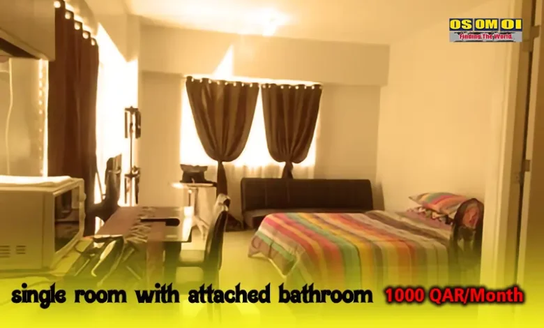 single room with attached bathroom for rent in qatar