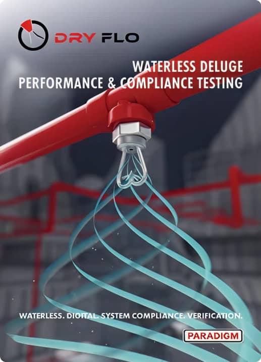 Dry-Flo waterless deluge performance and compliance testing technology
