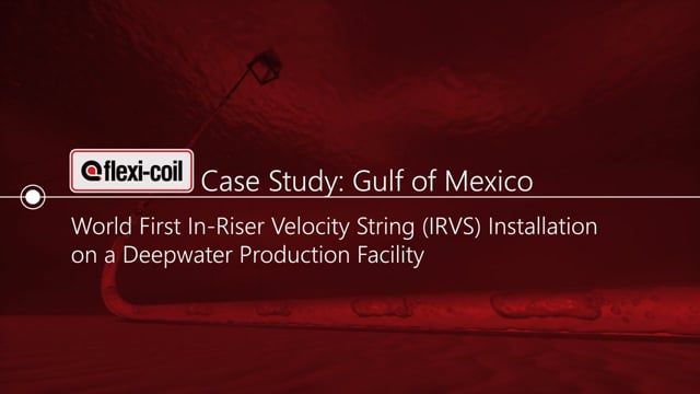 World's first in-riser velocity string installation project